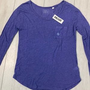 Pacsun new with tag purple long sleeve shirt with pocket!!